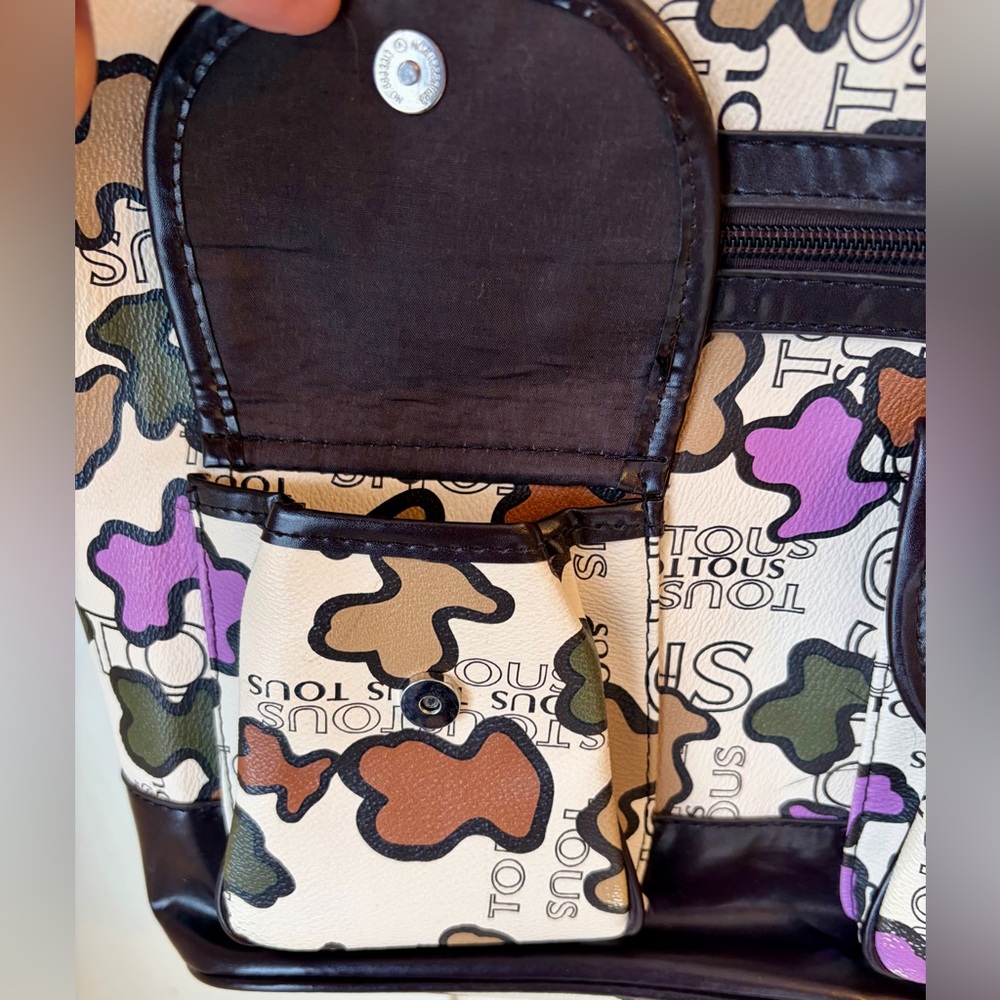 Tous Black and Multicolor PVC Tote Bag - Picture 4 of 11